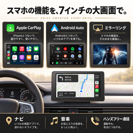 ポータブル CarPlay スクリーン