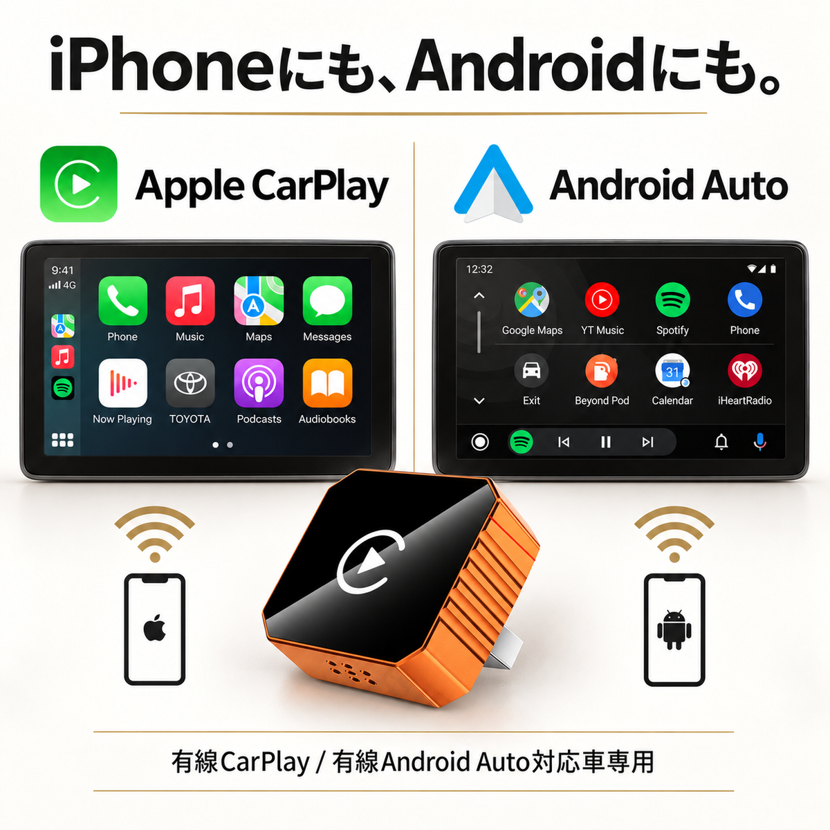 無線CarPlay/AndoroidAutoアダプター